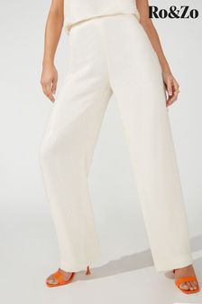 Ro&zo Ivory Sequin Trousers (T95262) | €55