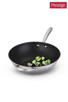 Prestige Silver Scratch Guard Stainless Steel Non-Stick 29cm Stirfry Pan (T95309) | €68
