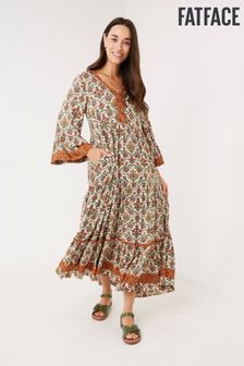 שמלת מקסי בוהמית כתומה דגם Lila של FatFace (T95316) | ‏326 ₪