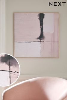 Pink Abstract Framed Canvas Wall Art (T95621) | ￥6,950