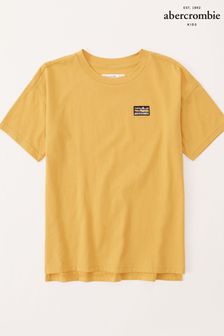 Abercrombie & Fitch T-Shirt mit landschaftlichem Print hinten, Gelb (T95730) | 13 €