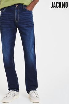 Jacamo Indigo Blue Wash Straight Leg Jeans (T96347) | ₪ 130