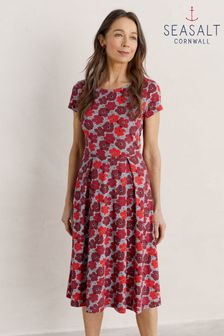 Seasalt Red Fit-And-Flare Dress (T96965) | ₪ 256