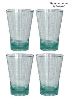 Summerhouse Clear Set of 4 Recycled Look Tumblers (T97293) | €27