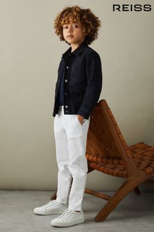 Reiss White Pitch Junior Slim Fit Casual Chinos (T97354) | $88