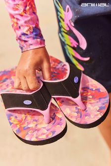 Animal Kids Purple Swish Recycled Flip-Flops (T97462) | kr370