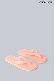 Animal Pink Kids Coral Swish Recycled Flip Flops (T97487) | €9