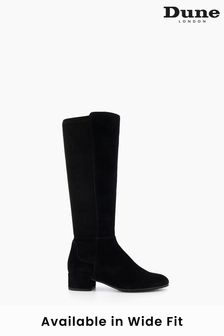 Dune London Tayla Black Smart Stretch High Leg Boots (T97611) | 230 €