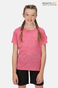 Różowa koszulka dziecięca Regatta Fingal Quick Dry z szybkoschnącego materiału (T97644) | 35 zł