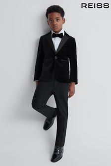 Reiss Black Knightsbridge Junior Tuxedo Trousers (T97875) | $117