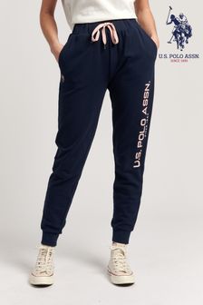 מכנסי טרנינג לנשים של ‪U.s. Polo Assn.‬ בכחול עם לוגו (T98241) | ‏210 ₪