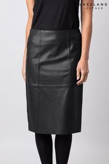 أسود - تنورة مستقيمة جلد بخصر مرتفع من Lakeland Leather (T98640) | ‪‏1,014‬ ر.س‏