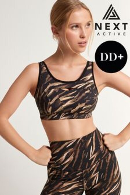 Estampado de cebra - Sujetador deportivo de muy alto impacto y antirrebote en copas Dd+ de Next Active (T98986) | 34 €