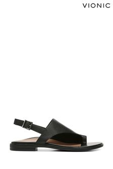 Черные сандалии с ремешком на щиколотке Vionic Ella (T99125) | €59