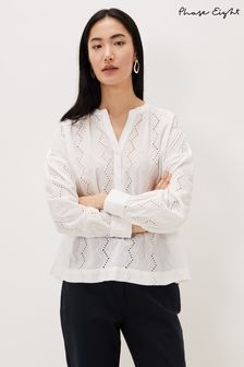 Phase Eight Sienna White Broderie Blouse (T99332) | 33 €