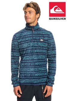 Quiksilver Blue Aker Half Zip Fleece (T99358) | ₪ 277
