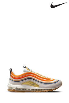 Nike White/Coral AIr Max 97 Trainers (T99377) | kr2,337