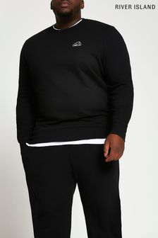 River Island Black Slim Script Sweatshirt (T99567) | 35 €
