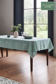 Nina Campbell Green Wipe Clean Table Cloth (T99586) | €44 - €49
