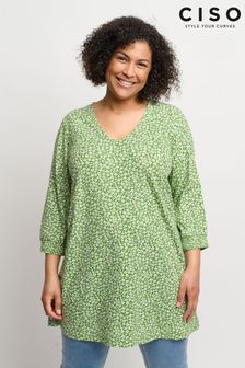 CISO Green V-Neck Loose Fit Tunic (T99768) | 21 €