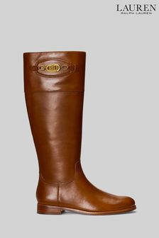 Lauren Ralph Lauren Leather Logo Tall Knee High Breana Boots (T99876) | €159