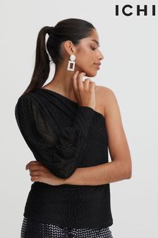 Ichi One-Shoulder-Top, Schwarz (T9E133) | 23 €