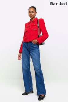 River Island Straight-Jeans im Stil der 90er-Jahre mit hohem Bund (TE4311) | 23 €