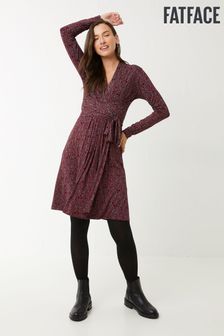 FatFace Purple Delphine Vine Jersey Dress (TMU513) | CHF 87