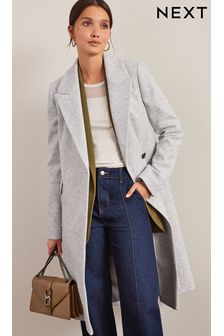 Grey Revere Collar Coat (U00010) | $103