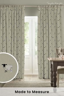 Sophie Allport Natural Sheep Made To Measure 100% Cotton Curtains (U00144) | €142