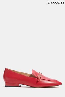 Coach Isabel Red Leather Loafers (U00558) | 168 €