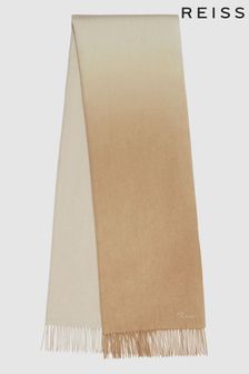 Reiss Neutral Picton Woven Cashmere Blend Scarf (U00734) | 150 €