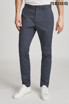 Reiss Airforce Blue Pitch Slim Fit Washed Chinos (U00942) | €125