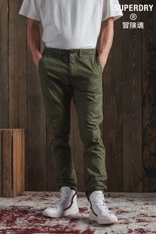 Zelené plátěné kalhoty Superdry Limited Edition Dry Officer (U 02163) | 1 805 Kč