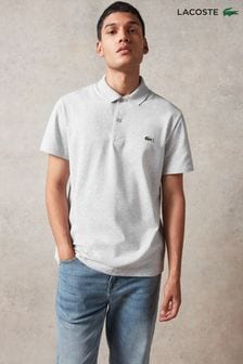 Серый - Классическая хлопковая рубашка поло Blend Lacoste (U02335) | €105
