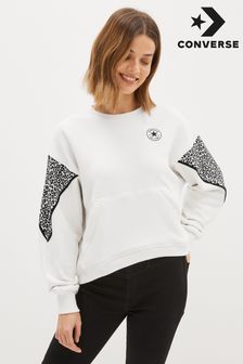 Converse White Animal Crew Sweatshirt (U02572) | 35 €