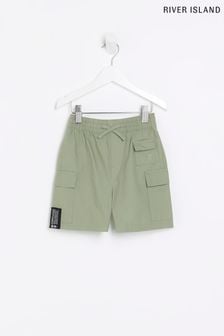 River Island Green Boys Cargo Shorts (U02881) | 45 zł