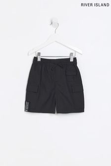 River Island Black Boys Cargo Shorts (U02933) | €8