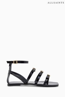 AllSaints Black Lore Sandals (U03229) | AED937