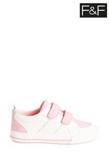 F&F White YG Upspec Fashion Twin Velc Shoes (U03459) | €16.50