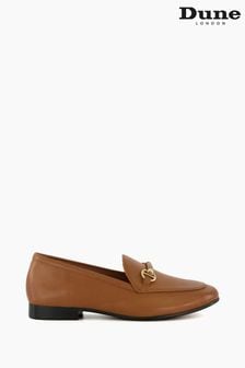 Dune London Brown Wide Fit Grandeur Snaffle Slim Sole Loafers (U03656) | 130 €