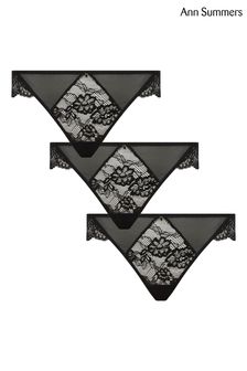 حزمة سراويل داخلية 3 برازيلية من مجموعة أسود مثير دانتيل من Ann Summers (U03677) | 128 ر.س