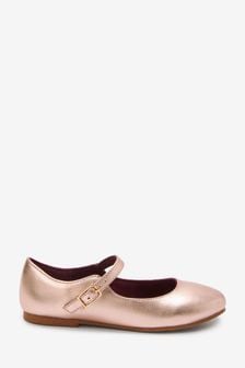 Roségold-Metallic - Mary-Jane-Schuhe für besondere Anlässe (U03818) | 14 € - 19 €