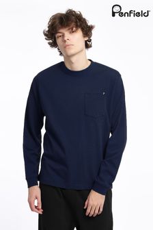 Penfield Blue Chest Pocket Long-Sleeved T-Shirt