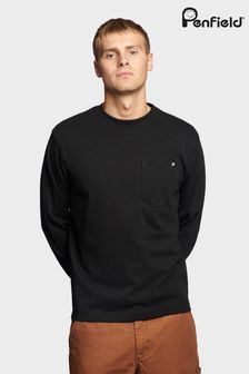 Penfield Black Chest Pocket Long-Sleeved T-Shirt (U03987) | kr454