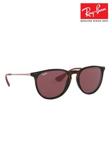 Carey marrón con lentes violeta - Gafas de sol Erika de Ray-Ban® (U04372) | 167 €