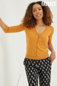 Women s Cardigans Curve FatFace Yellow Knitwear Next Australia