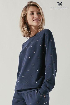 Crew Clothing Sweatshirt mit Stickerei, Blau (U04680) | 79 €