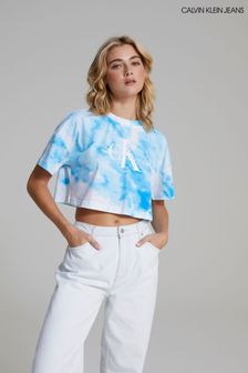 Calvin Klein Jeans Blue Aqua All Over Print T-Shirt (U06033) | 24 €