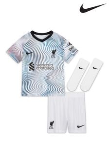 Nike White Liverpool FC 22/23 Away Football Kit (U06081) | €31